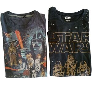 Lot of 2 Star‎ Wars T-Shirts Darth Vader Stormtroopers Mens Size M/L Collector